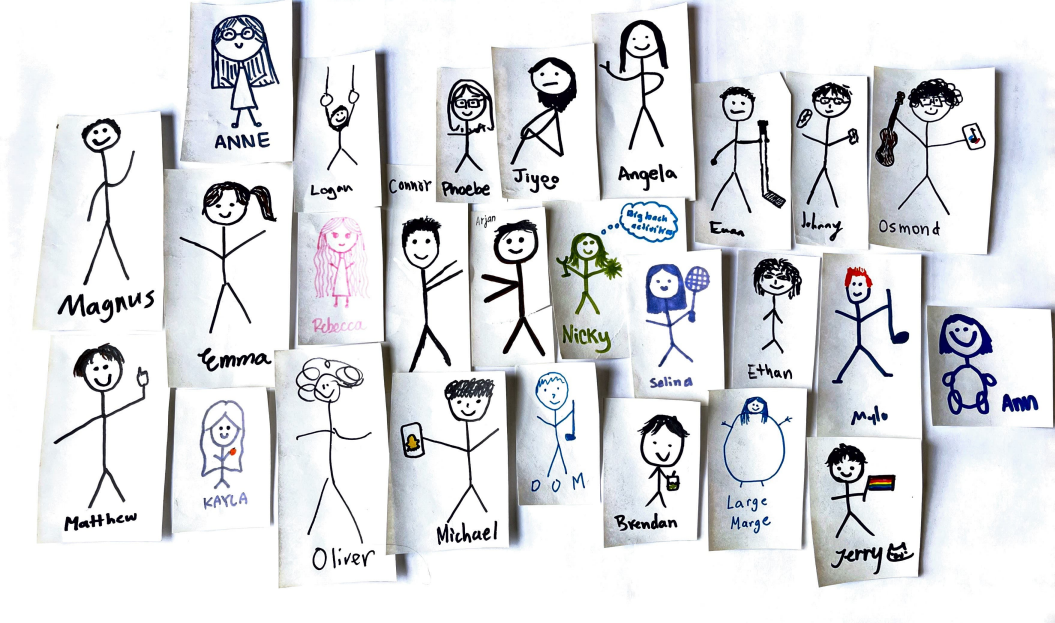 Doodle Self-Portraits from the Class of 2025